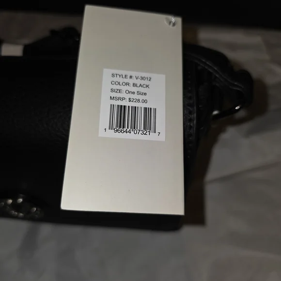 Valentino Orlandi Sleek Black Crossbody Bag - Picture 9 of 9